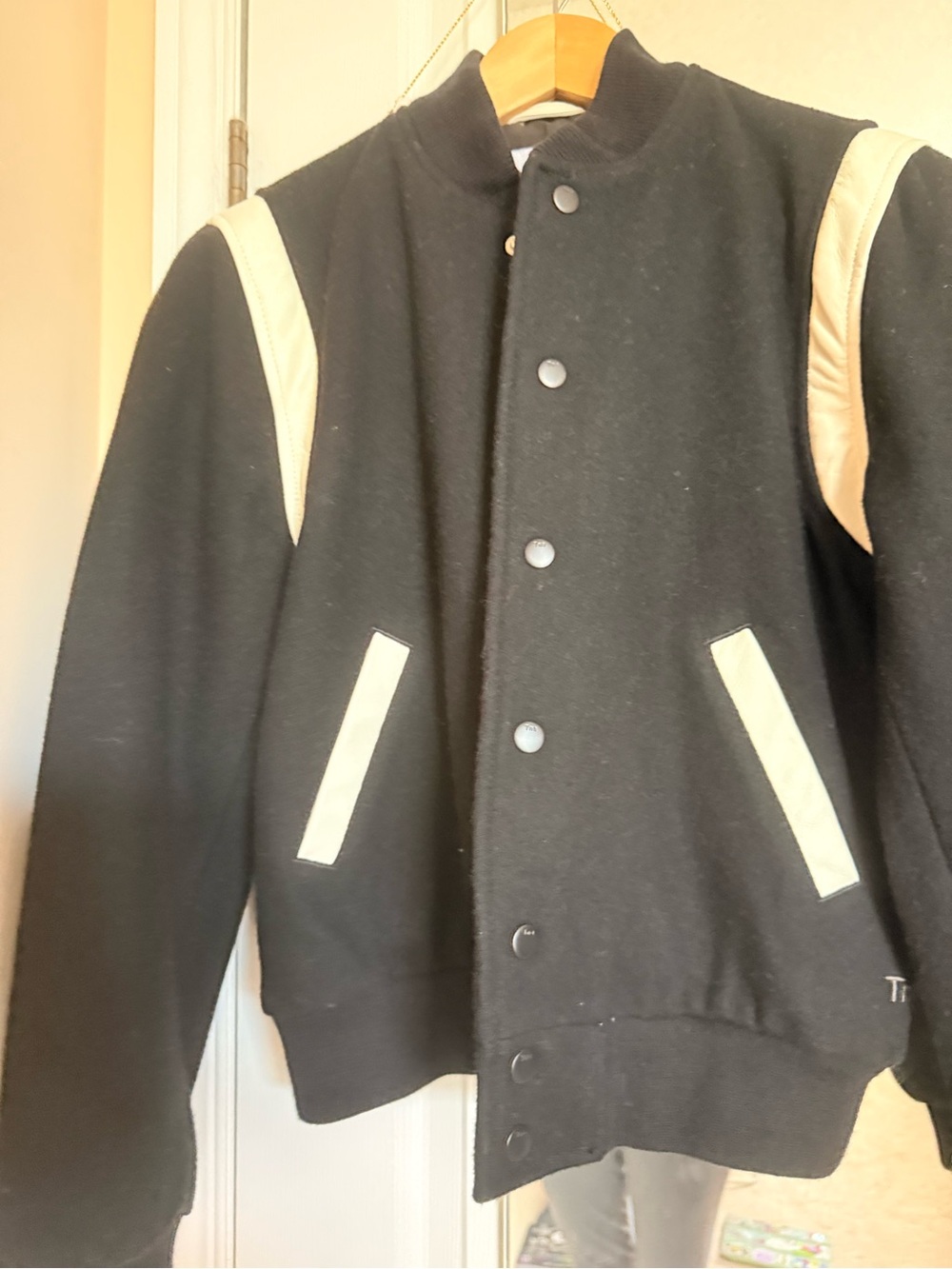 Aritzia TNA wool leather bomber jacket